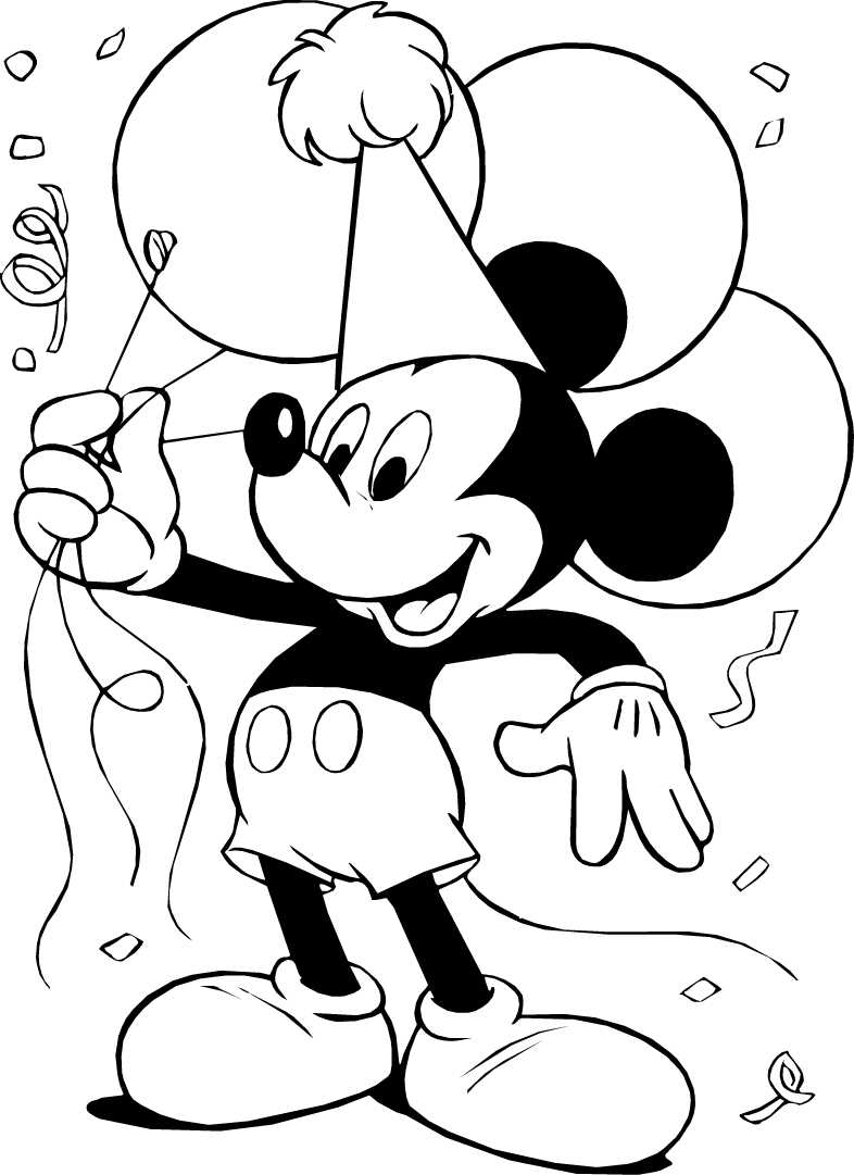 Mickey Mouse Printable Coloring Pages – Kinosvalka