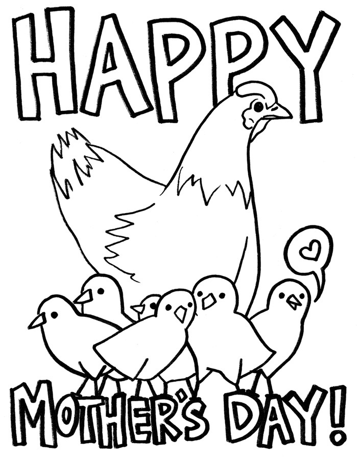 Free Printable Mothers Day Coloring Pages For Kids