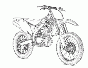 free printable motorcycle coloring pages for kids