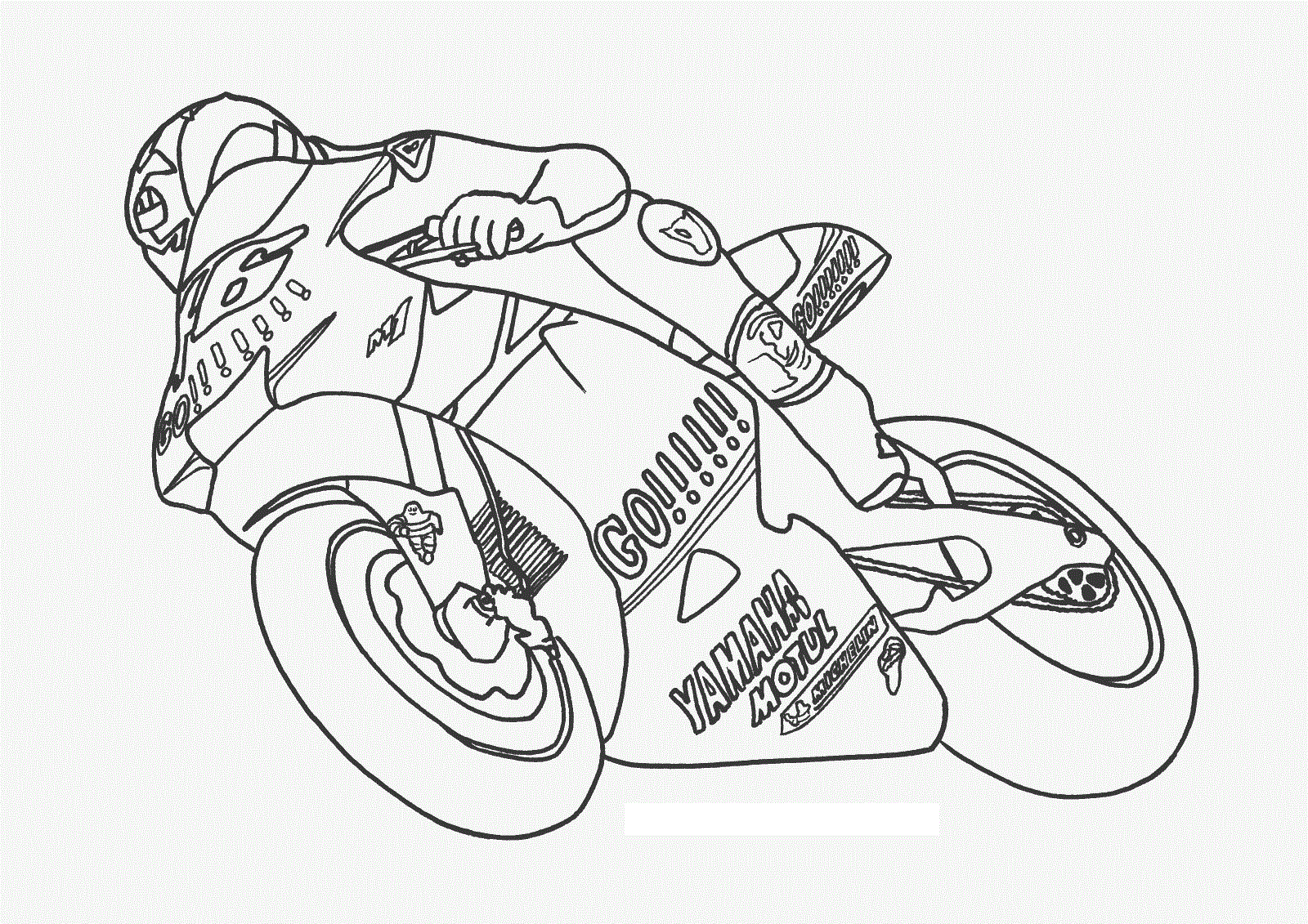 police motorcycle coloring pages