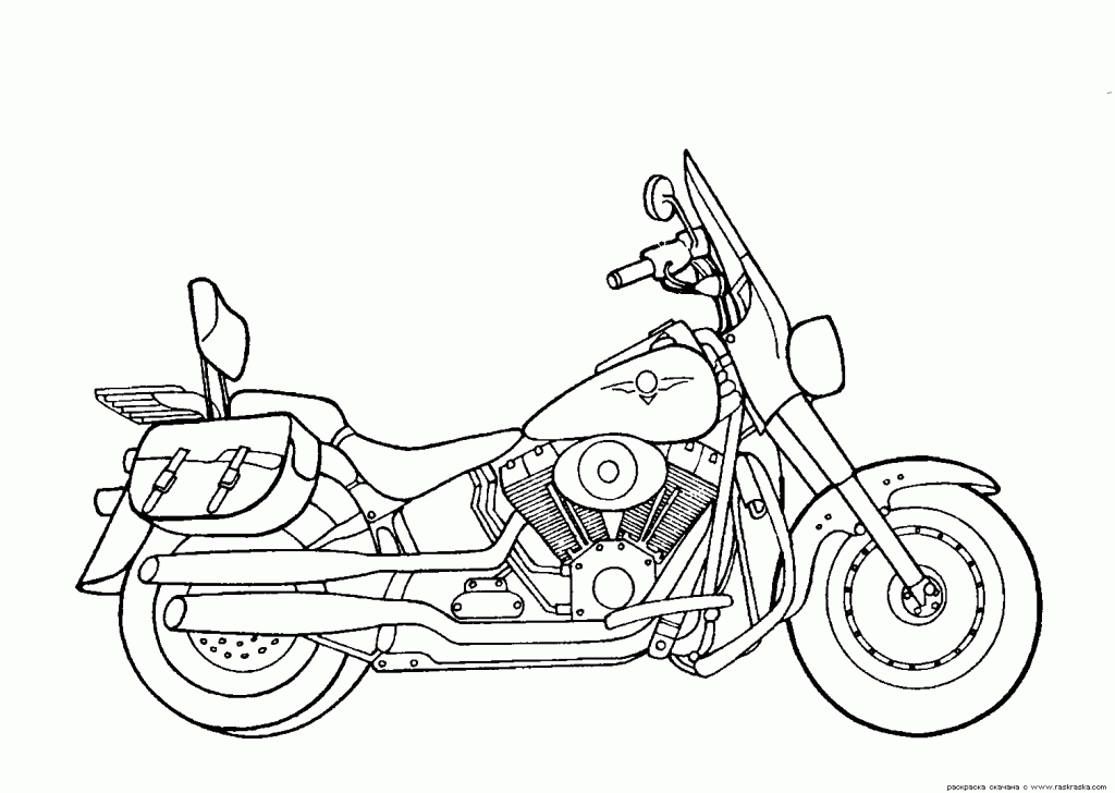 Motorcycle 着色ページの写真