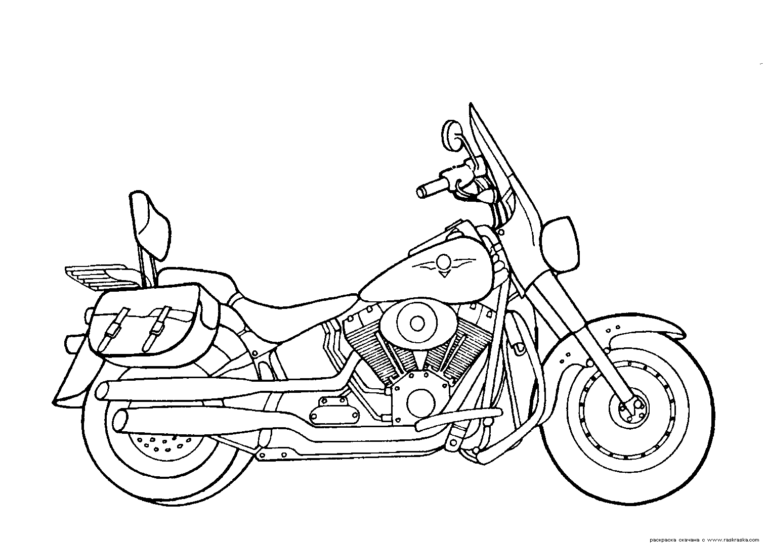 Sport motorcycle back view coloring pages 
