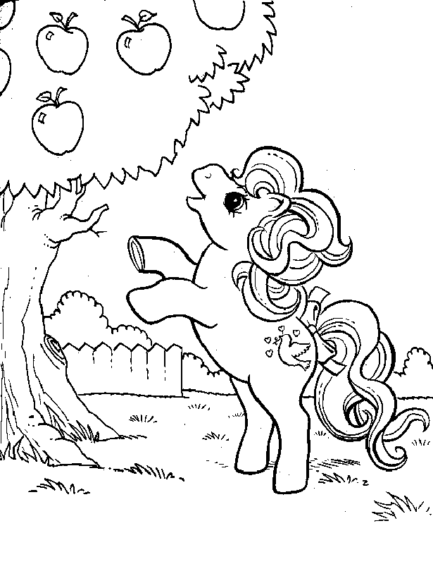 Old School Mlp Coloring Page