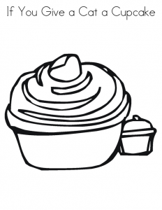 free printable cupcake coloring pages for kids