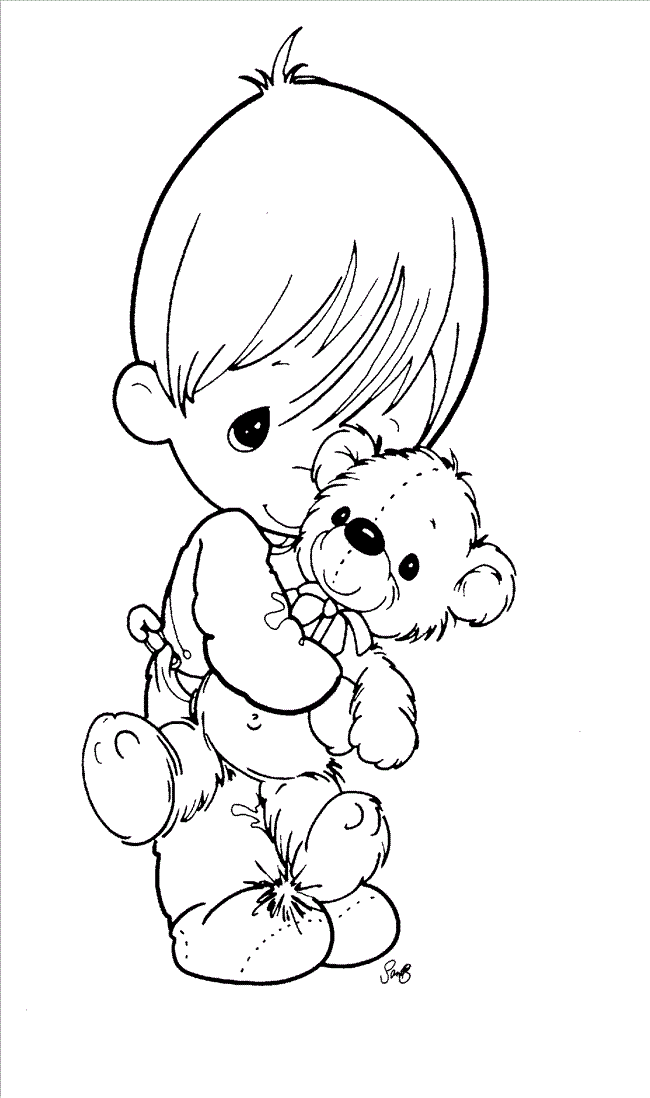 precious moments baby animals coloring pages