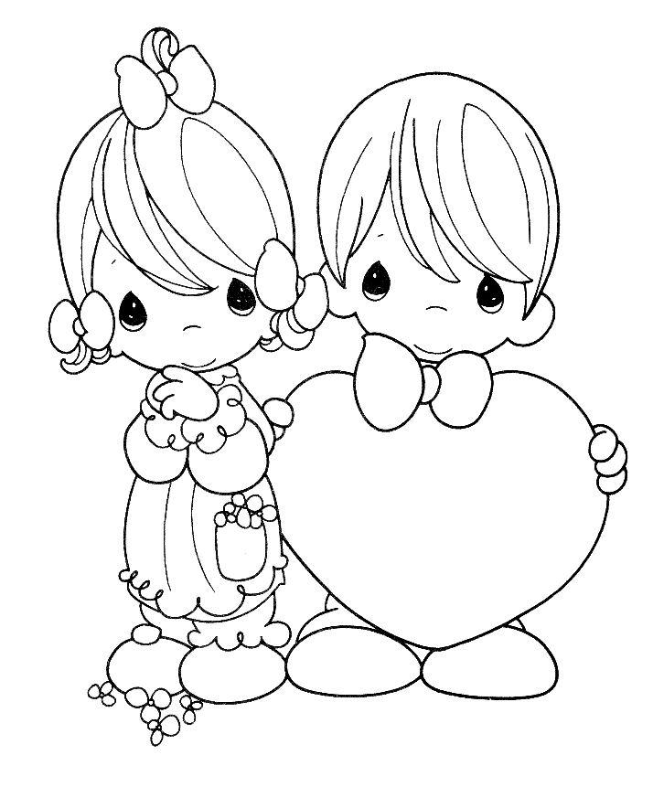 Precious Moments Cat Coloring Pages
