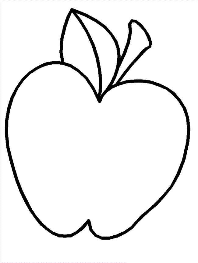 Download Free Printable Apple Coloring Pages For Kids