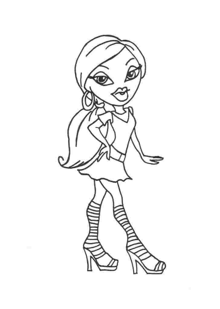 Bratz Coloring Pages - Free Printable Colouring Pages for kids to print and  color in