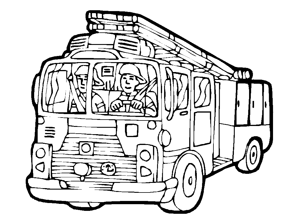 Free Fire Truck Coloring Pages