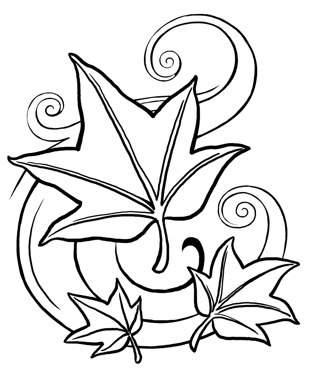 palm tree leaves coloring pages