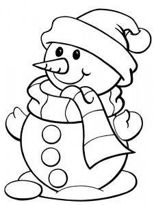 free printable snowman coloring pages for kids