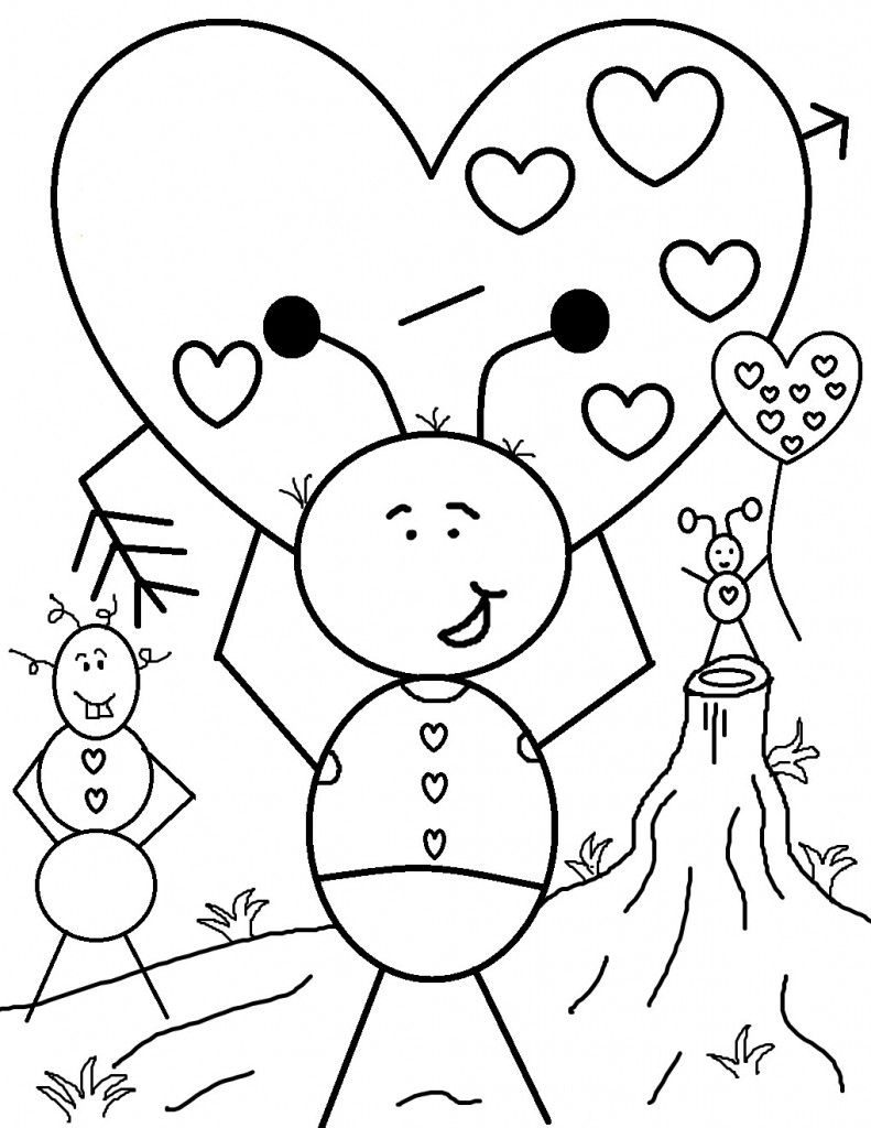 Free Printable Valentine Coloring Pages For Kids