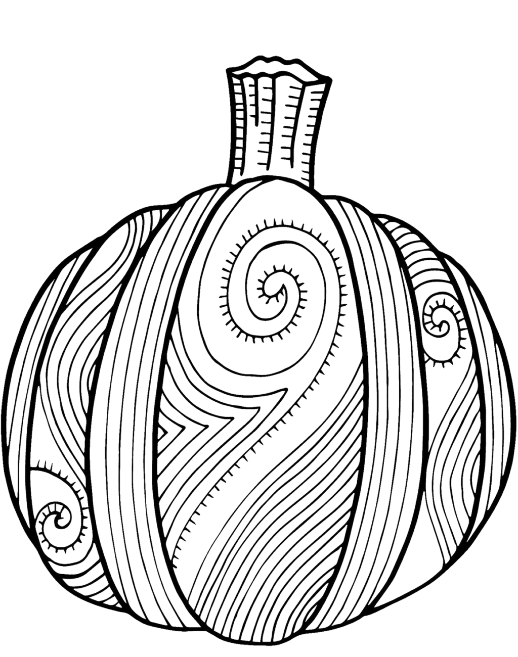 stacked pumpkin coloring pages