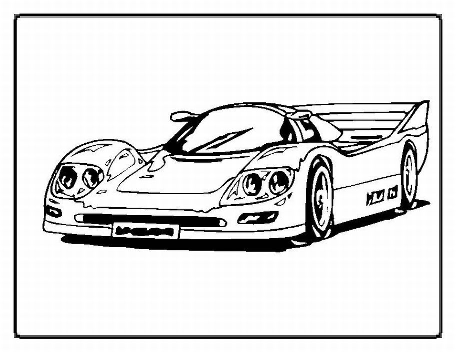 Free Printable Race Car Coloring Pages For Kids