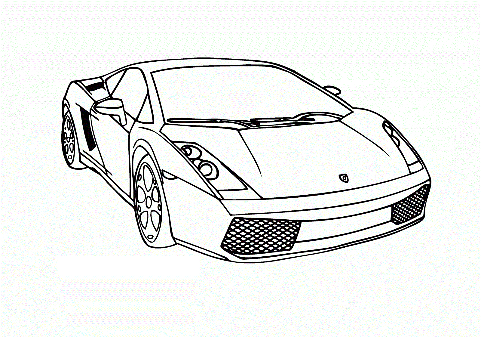 free coloring pages of cars