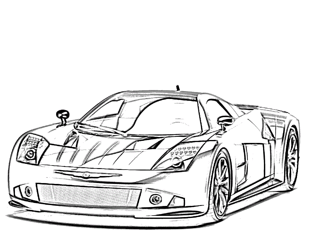 Free Car Printable Coloring Pages
