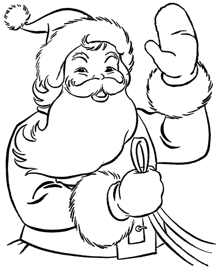 Santa Coloring Pictures Printables Coloring Pages