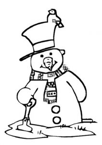 Free Printable Snowman Coloring Pages For Kids