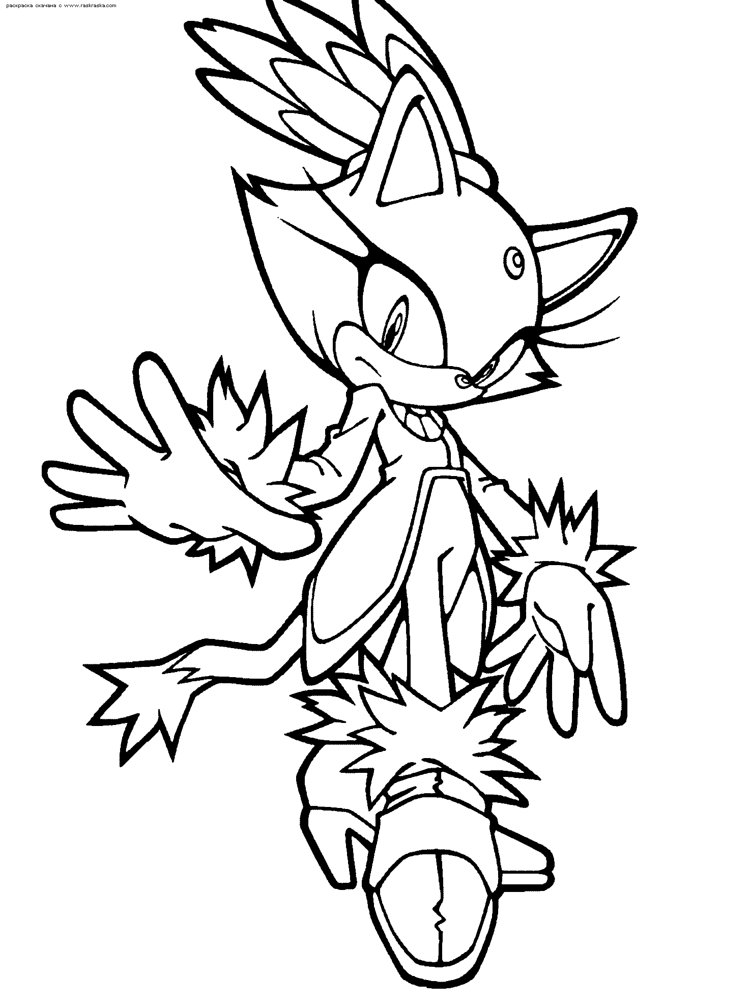 classic sonic coloring pages