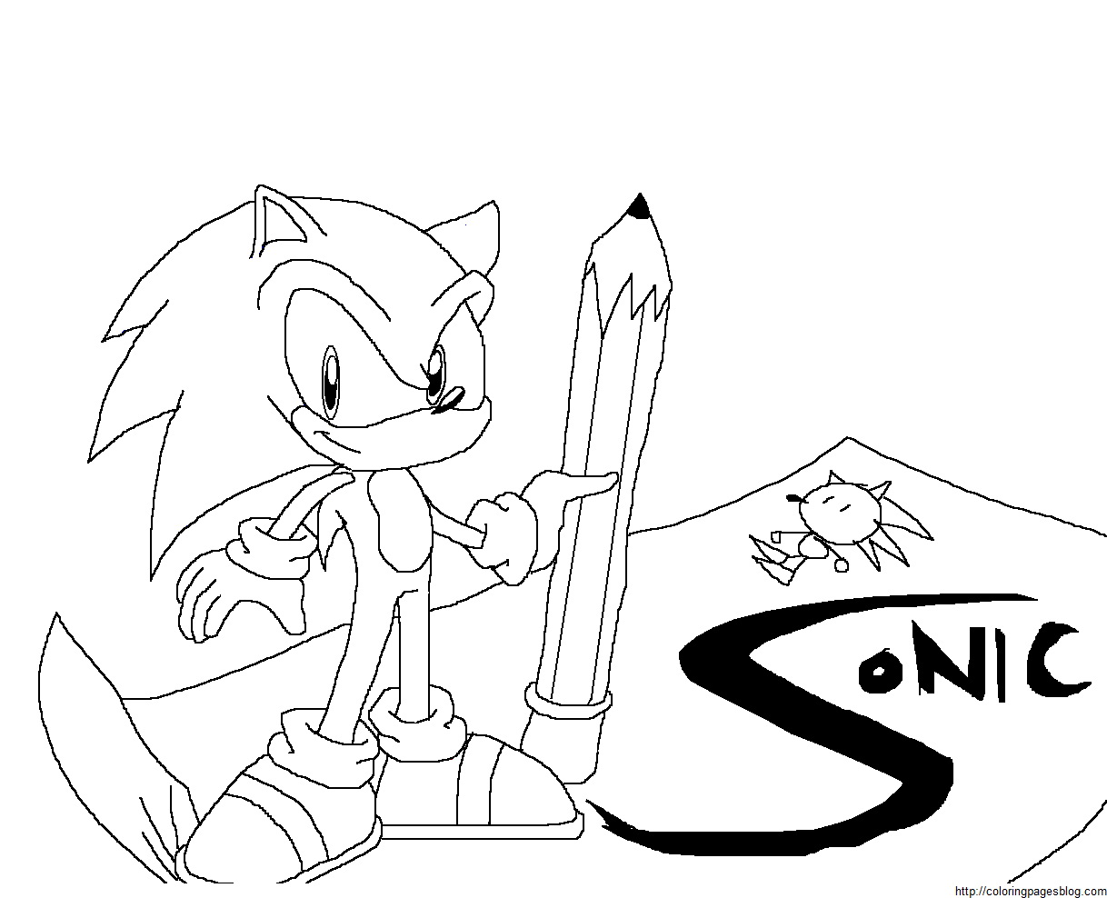 Sonic Silver And Shadow Coloring Pages