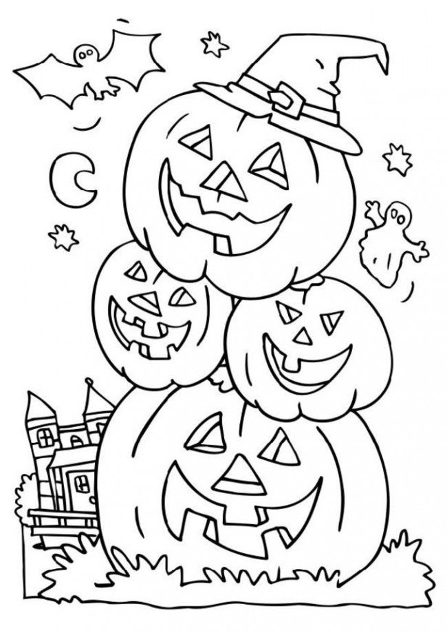 printable pumpkin coloring pages for preschoolers