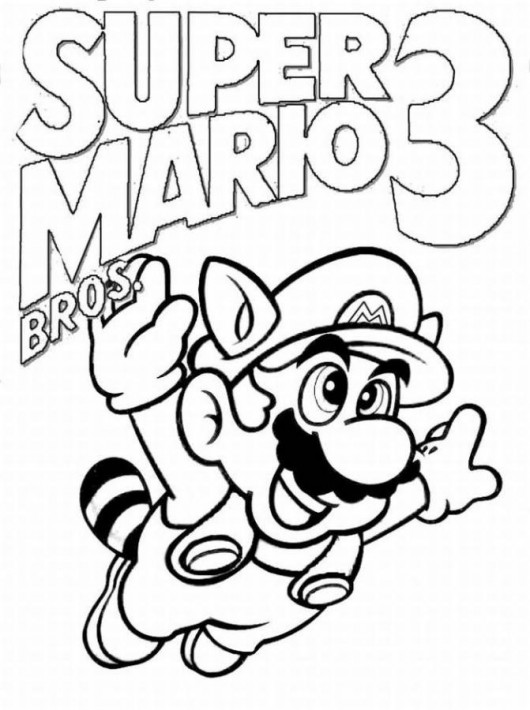 mario coloring pages all characters