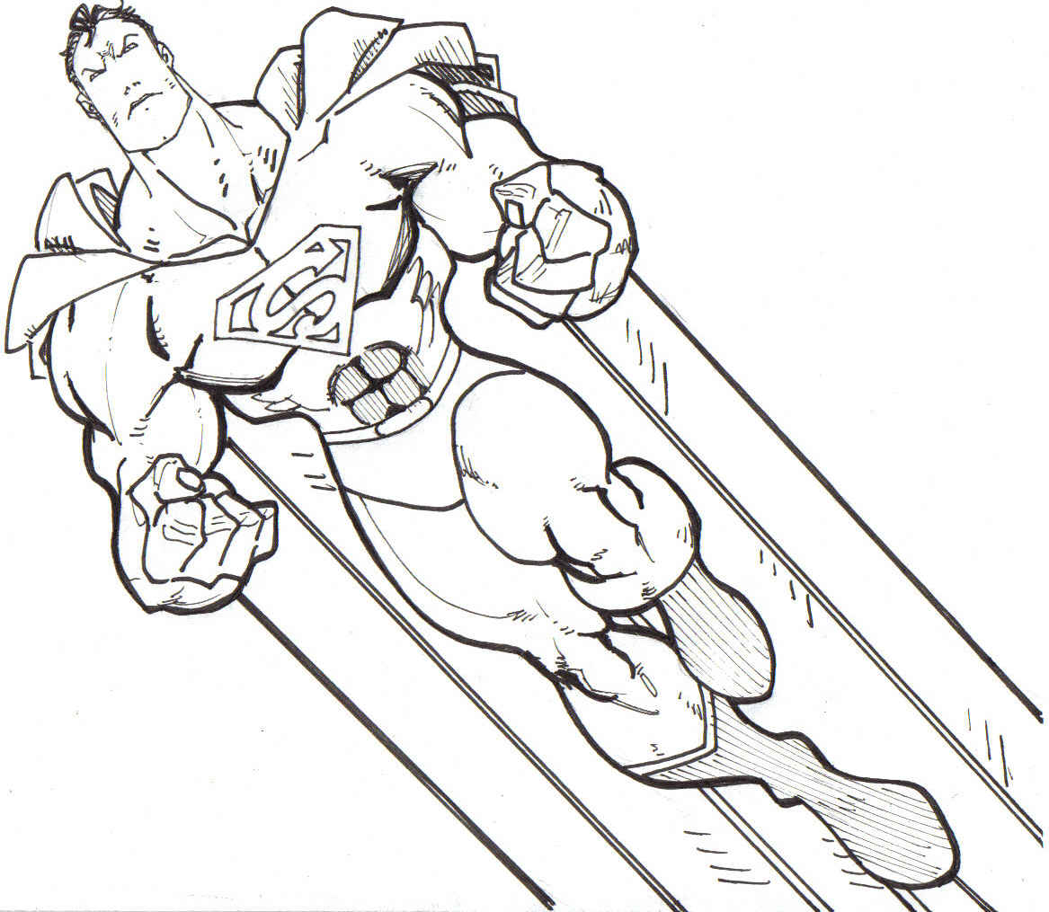 610 Coloring Book Pages Superman For Free