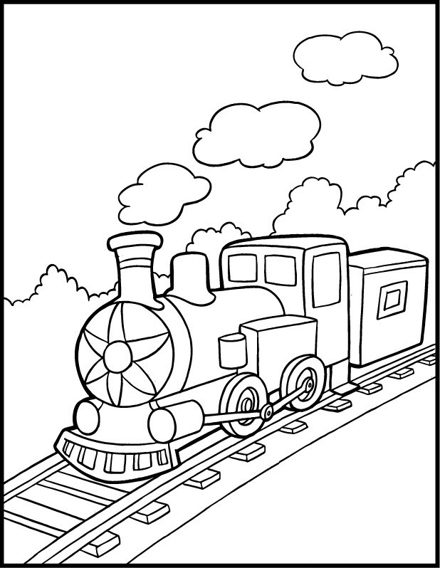 Download Free Printable Train Coloring Pages For Kids