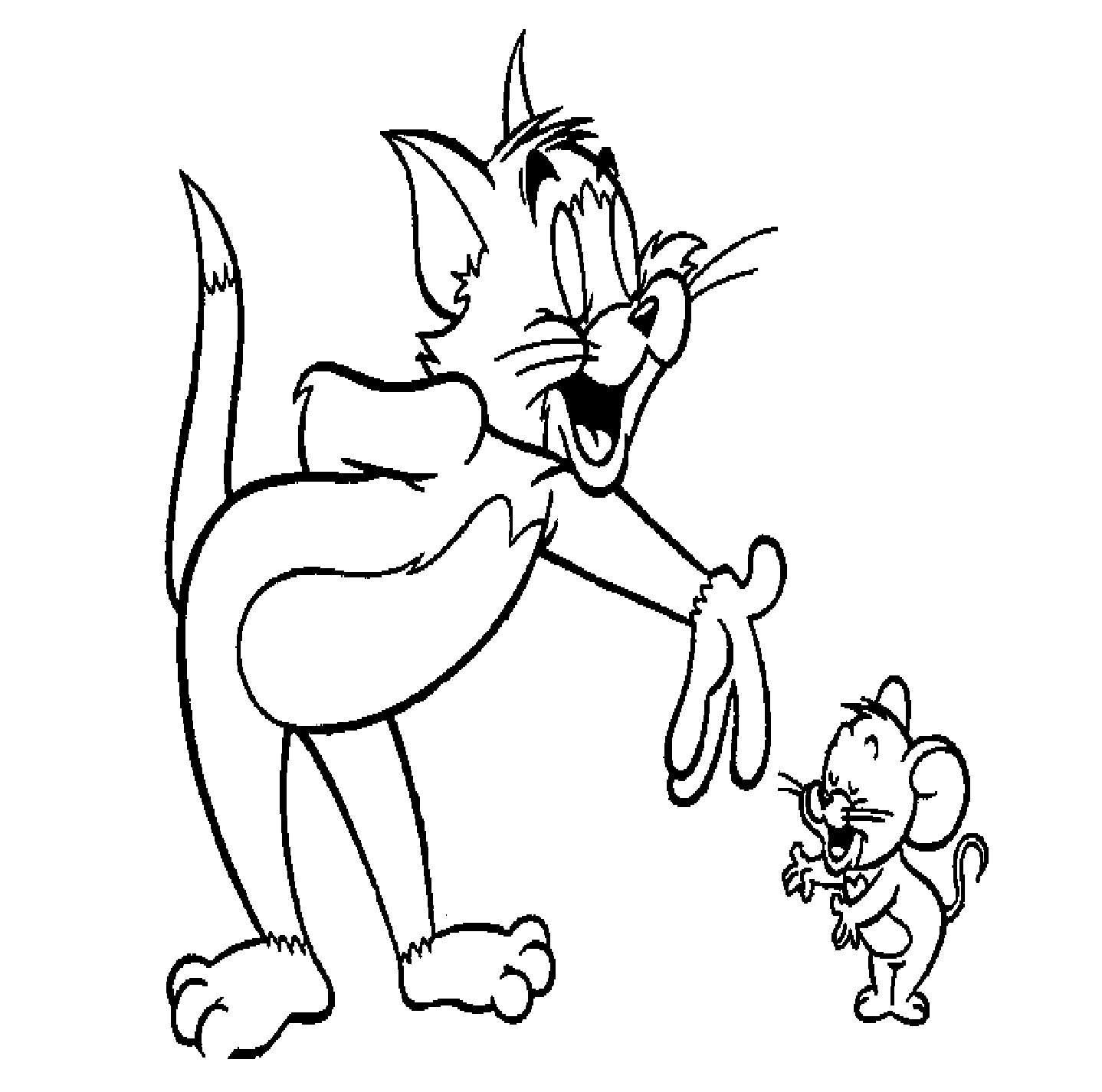 Tom And Jerry Pictures To Colour For Kids