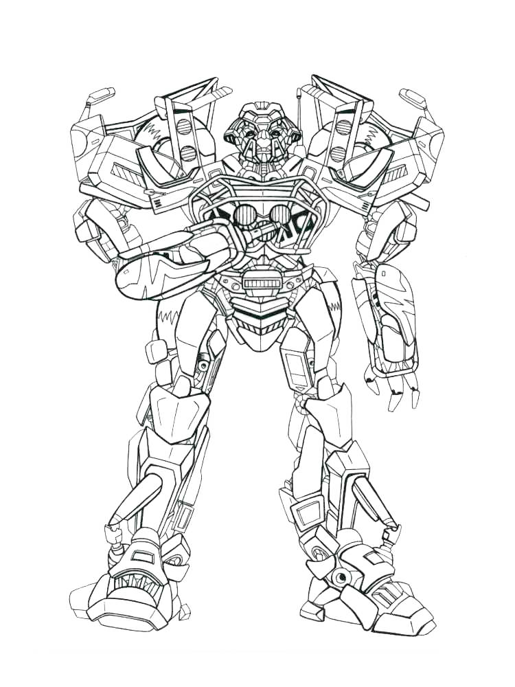 Transformers Changing Coloring Page