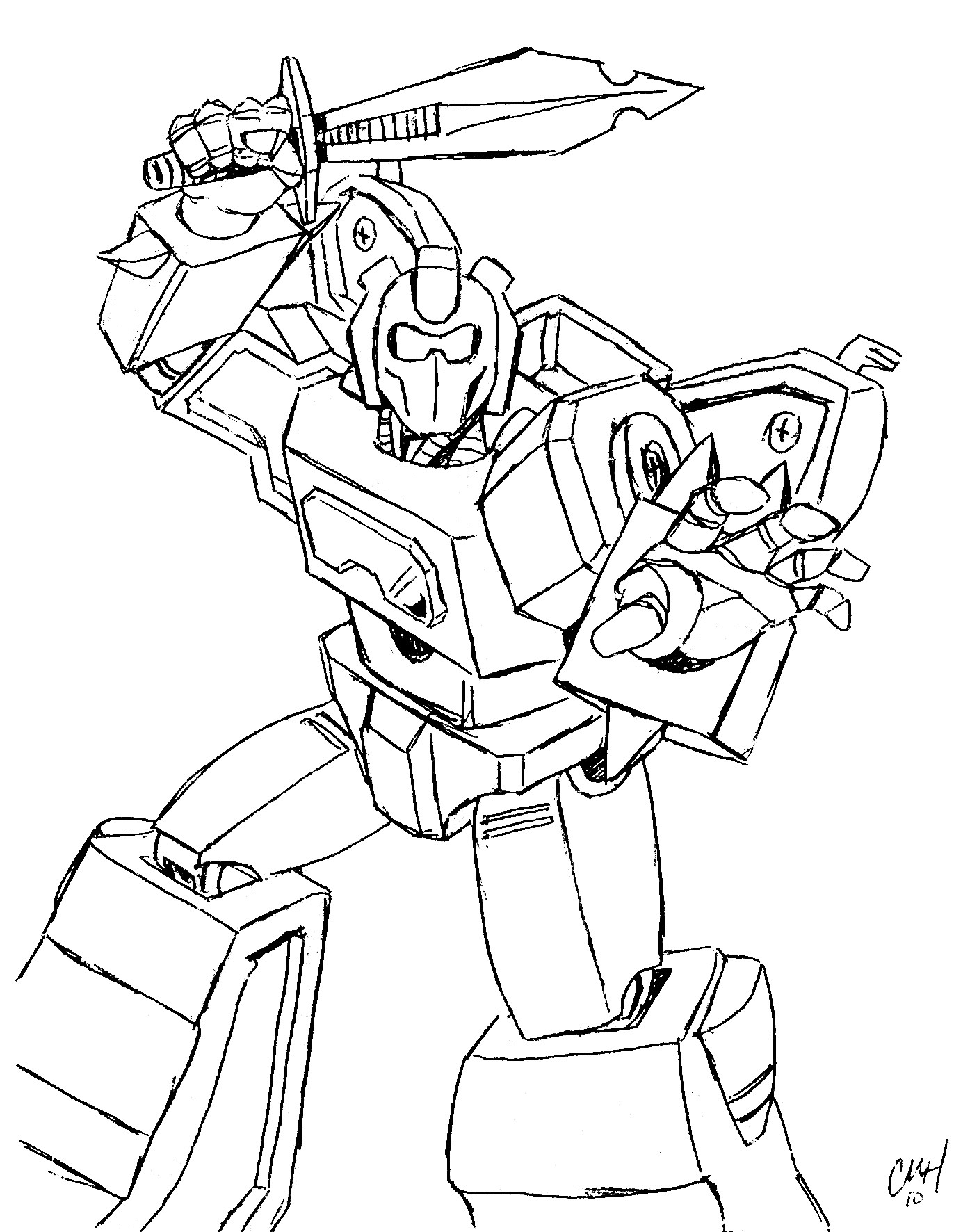 Download Free Printable Transformers Coloring Pages For Kids