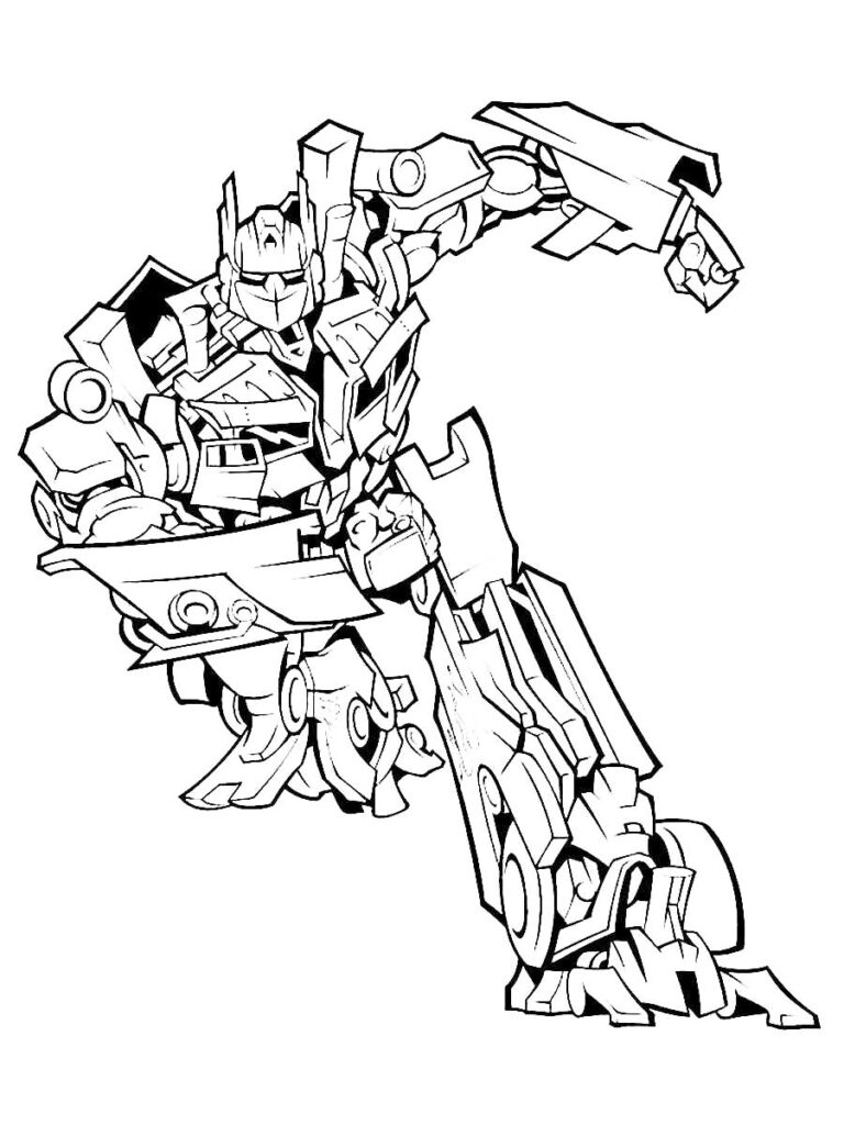 Transformers Running Coloring Page