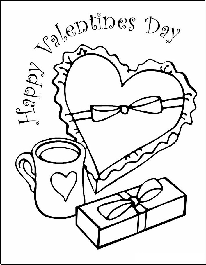 Valentine Coloring Pages Free Printable