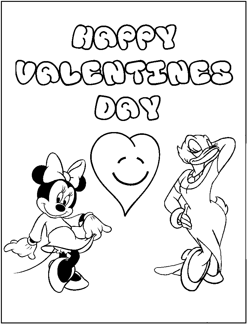 valentines day card coloring pages