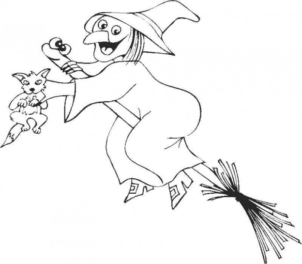 Free Printable Witch Coloring Pages For Kids