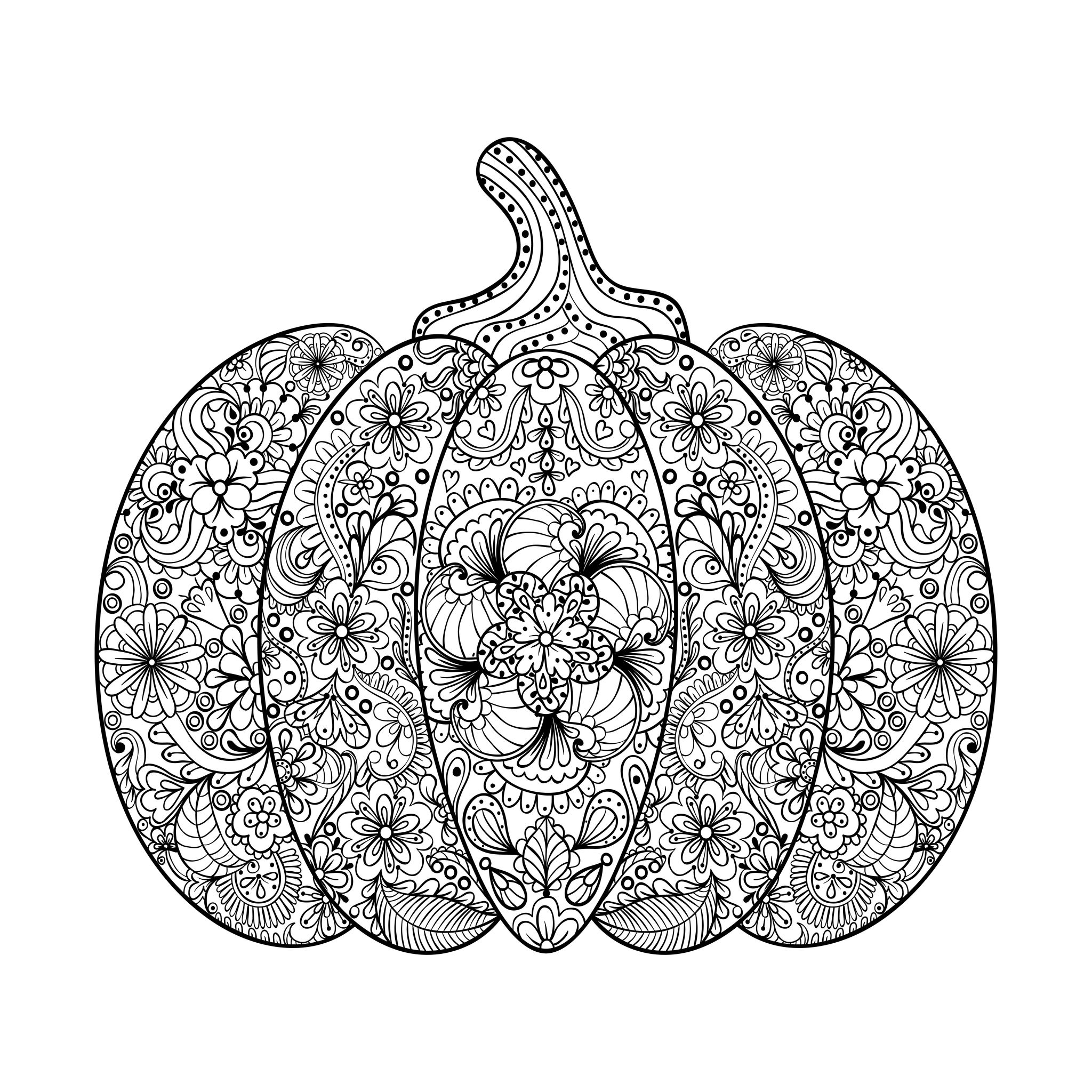 harvest coloring page for adults