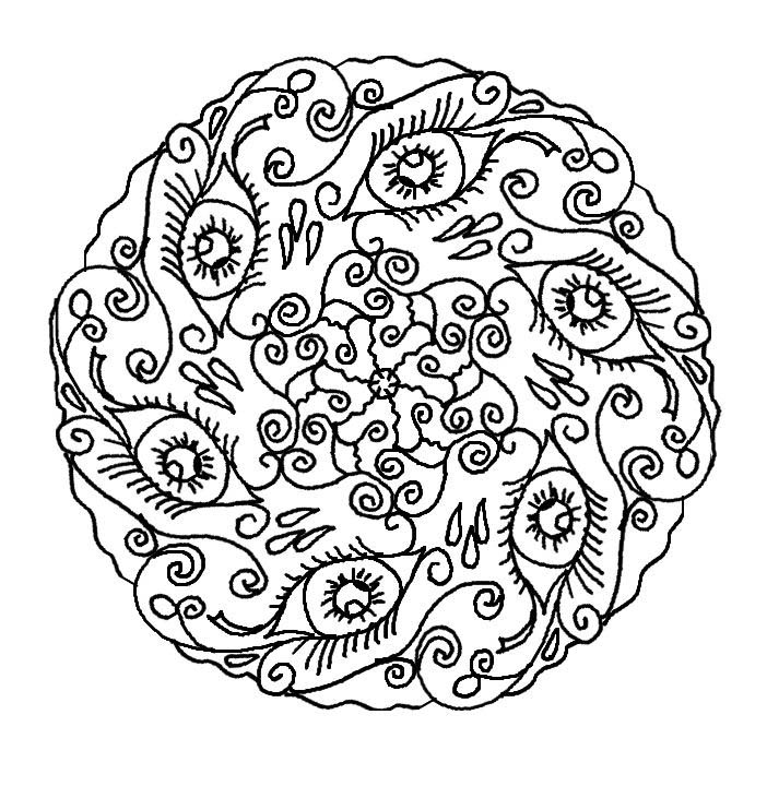 abstract nature coloring pages
