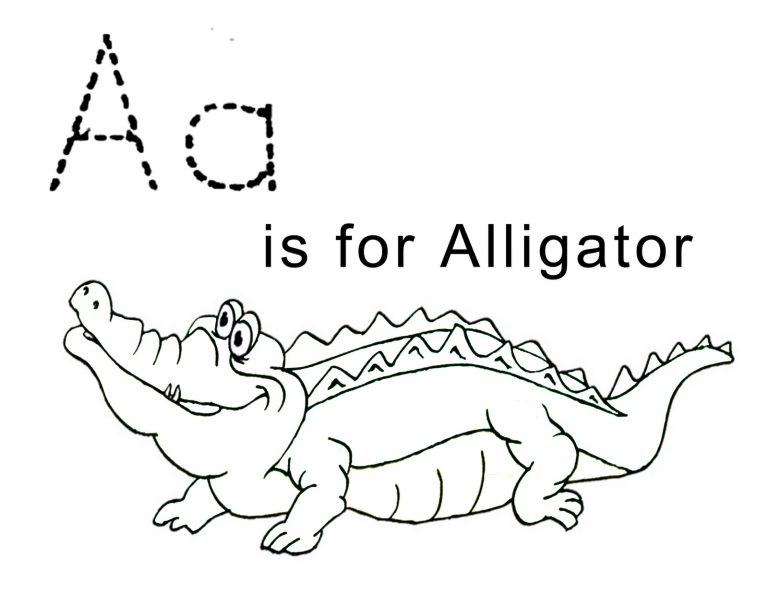 Free Printable Alligator Coloring Pages For Kids