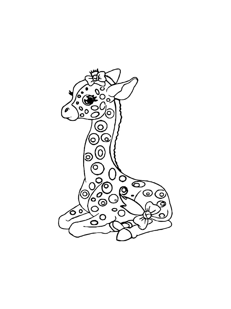 Baby Giraffe Coloring Sheet