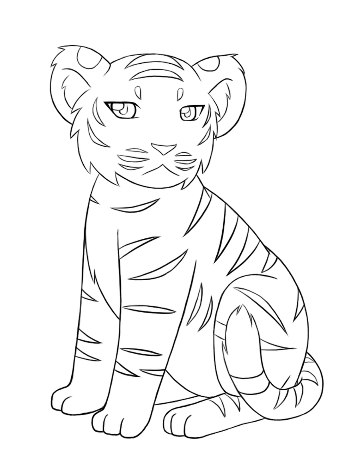 Download Free Printable Tiger Coloring Pages For Kids