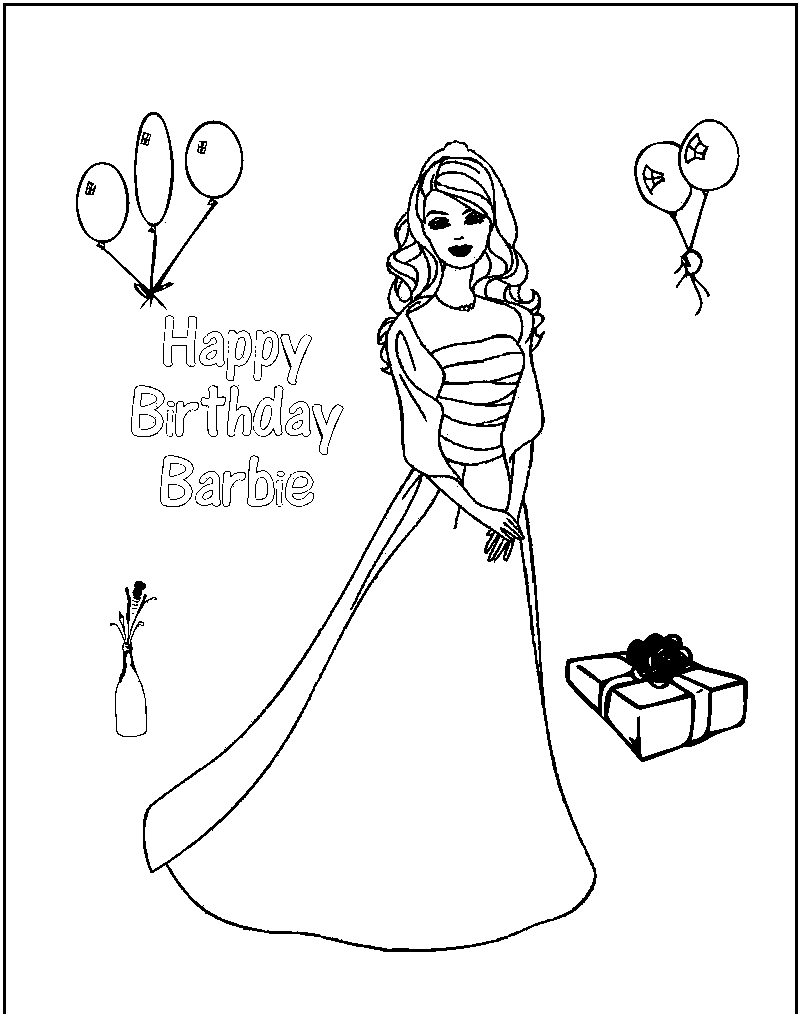barbie airplane coloring pages