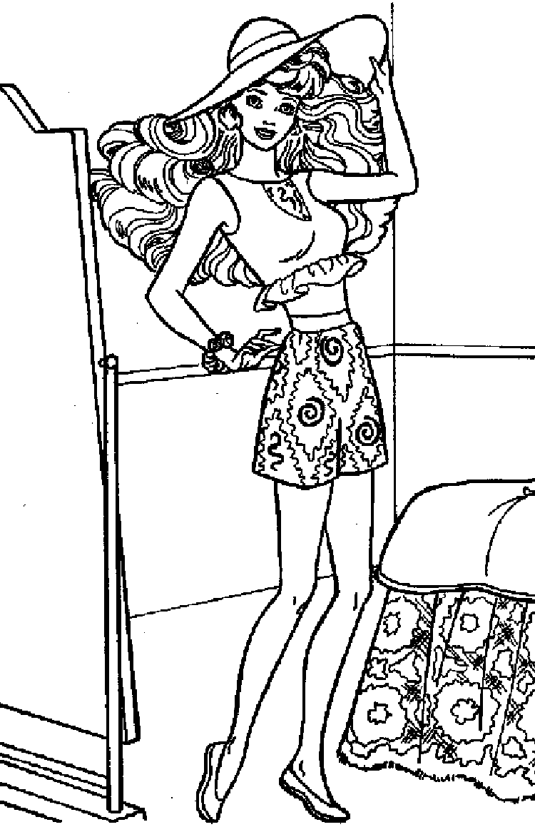barbie a fashion fairytale coloring pages