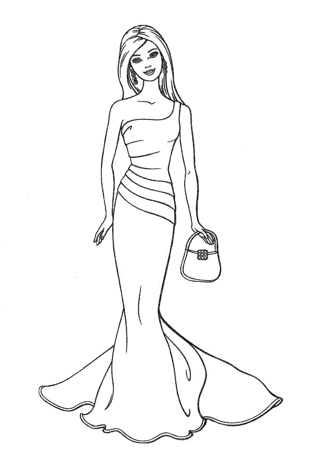 980 Top Coloring Pages Barbie Doll For Free