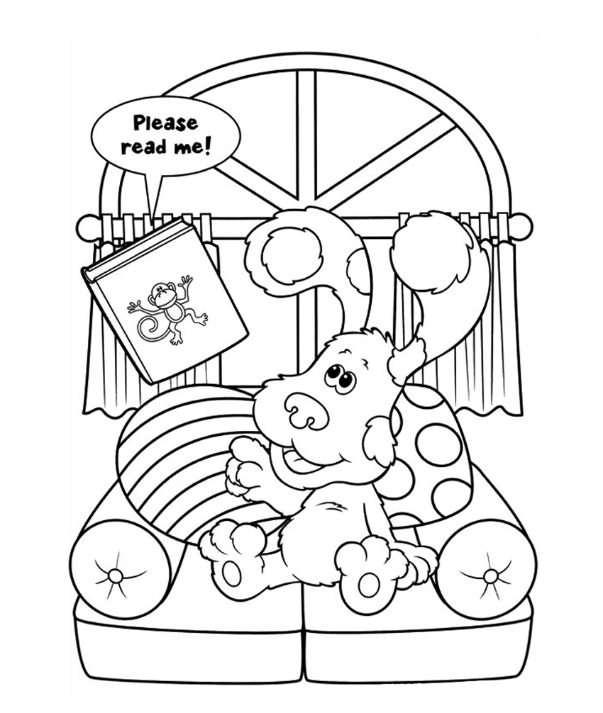 blues clues birthday coloring pages