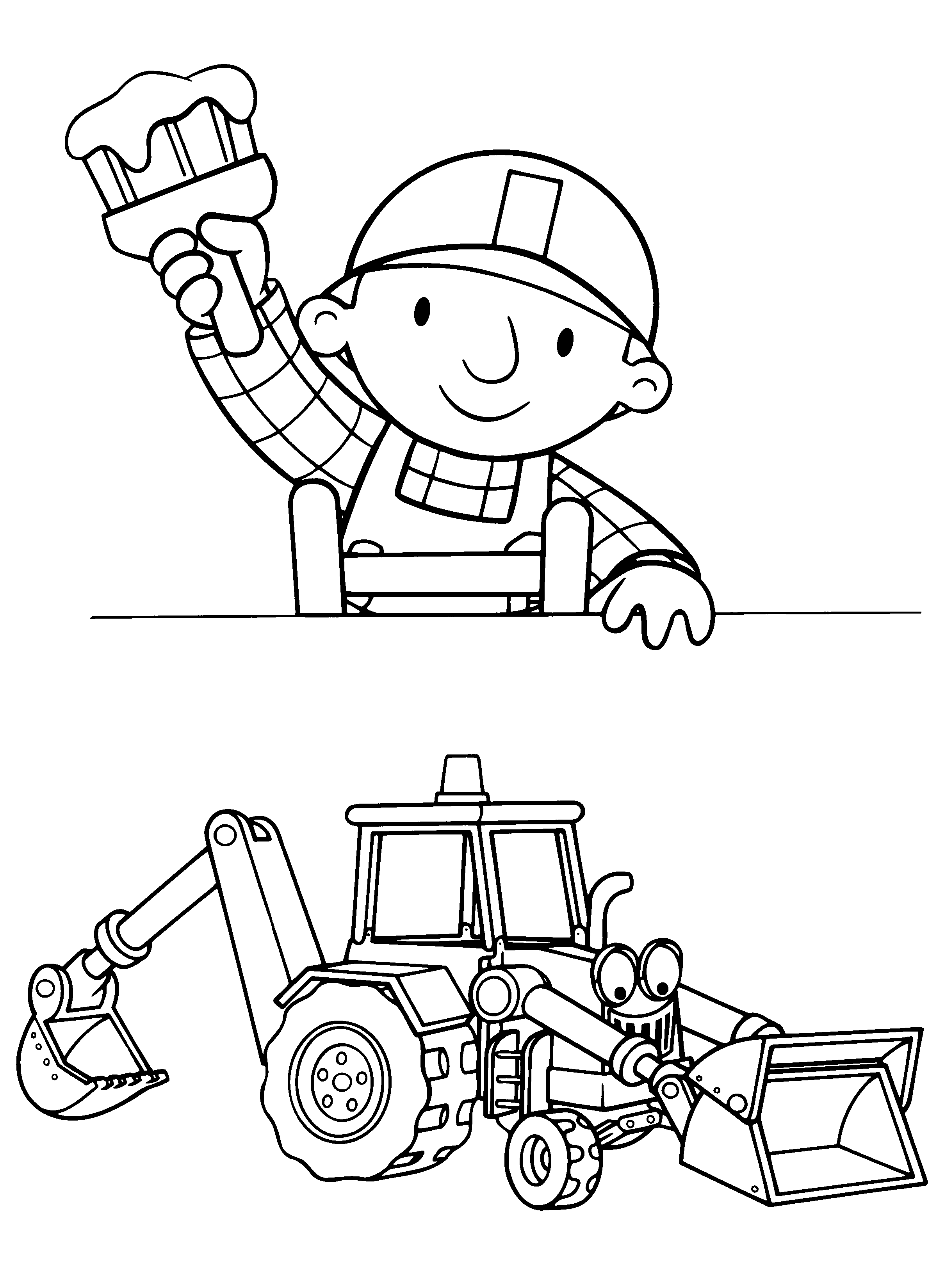 coloring pages of bob the builder