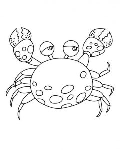 Free Printable Crab Coloring Pages For Kids