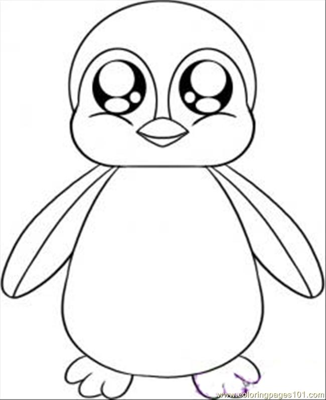 coloring penguin pages