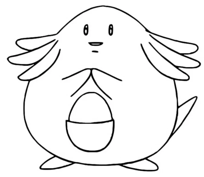 Chansey Coloring Page