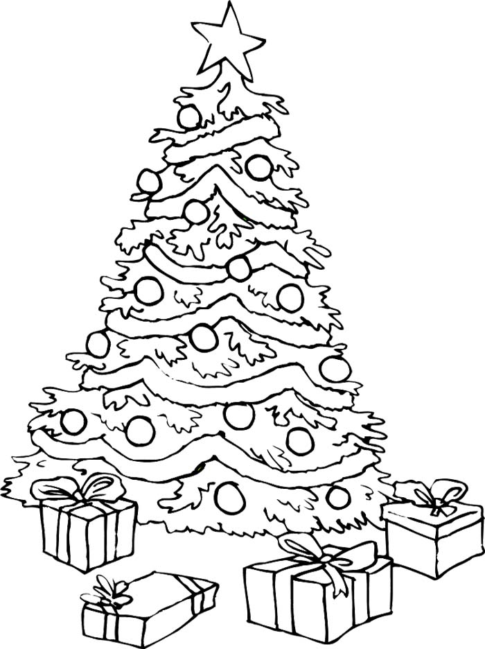 Download Free Printable Christmas Tree Coloring Pages For Kids
