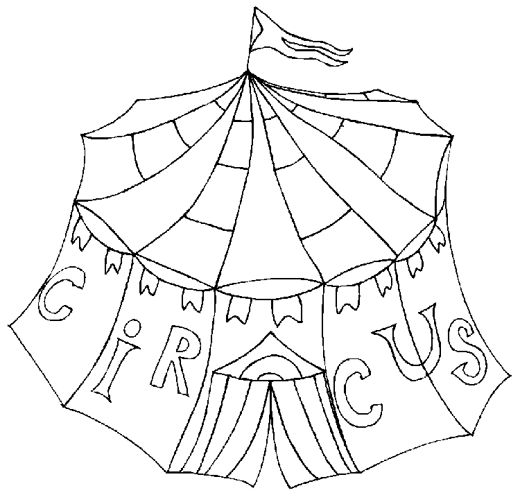circus seal coloring page
